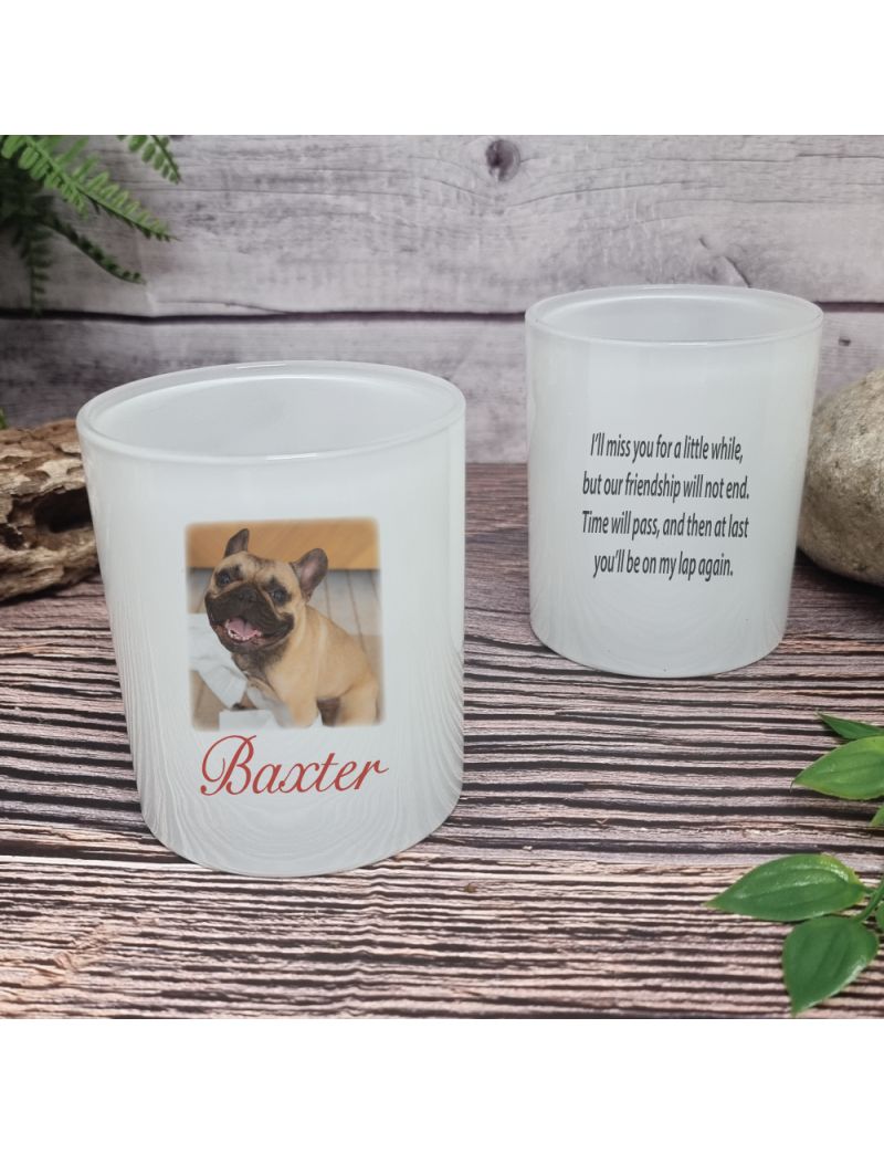 Pet Memorial Photo Candle Holder