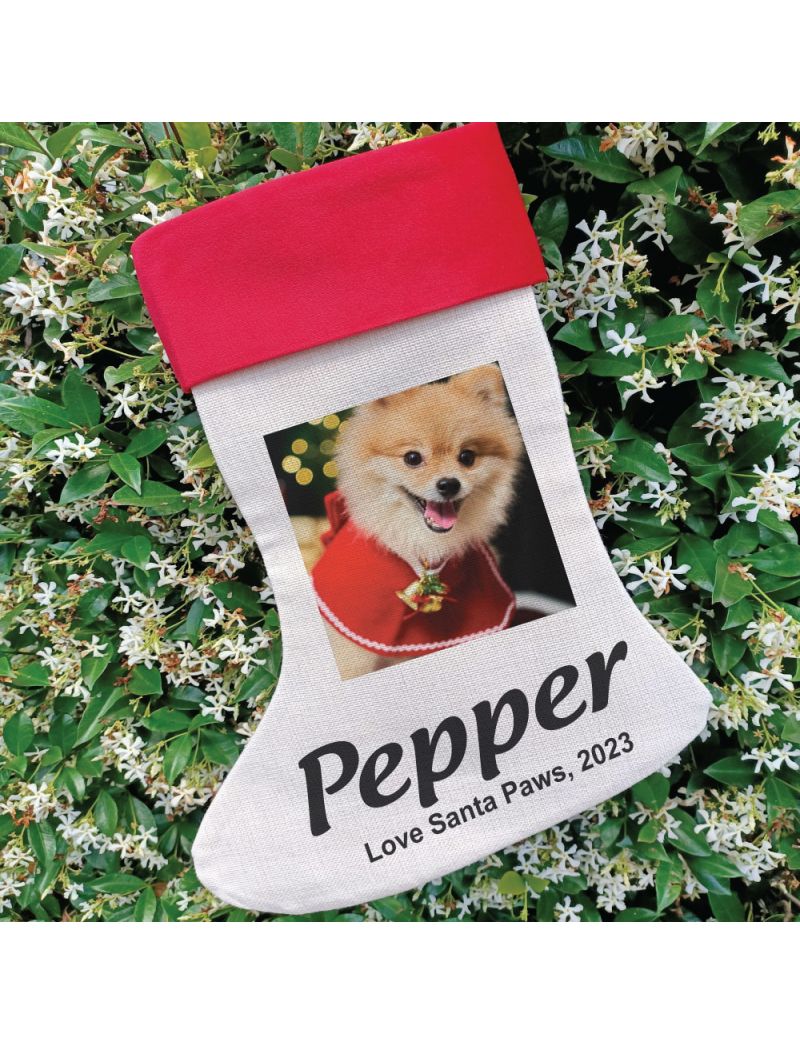 Personalised Pet Photo Christmas Stocking