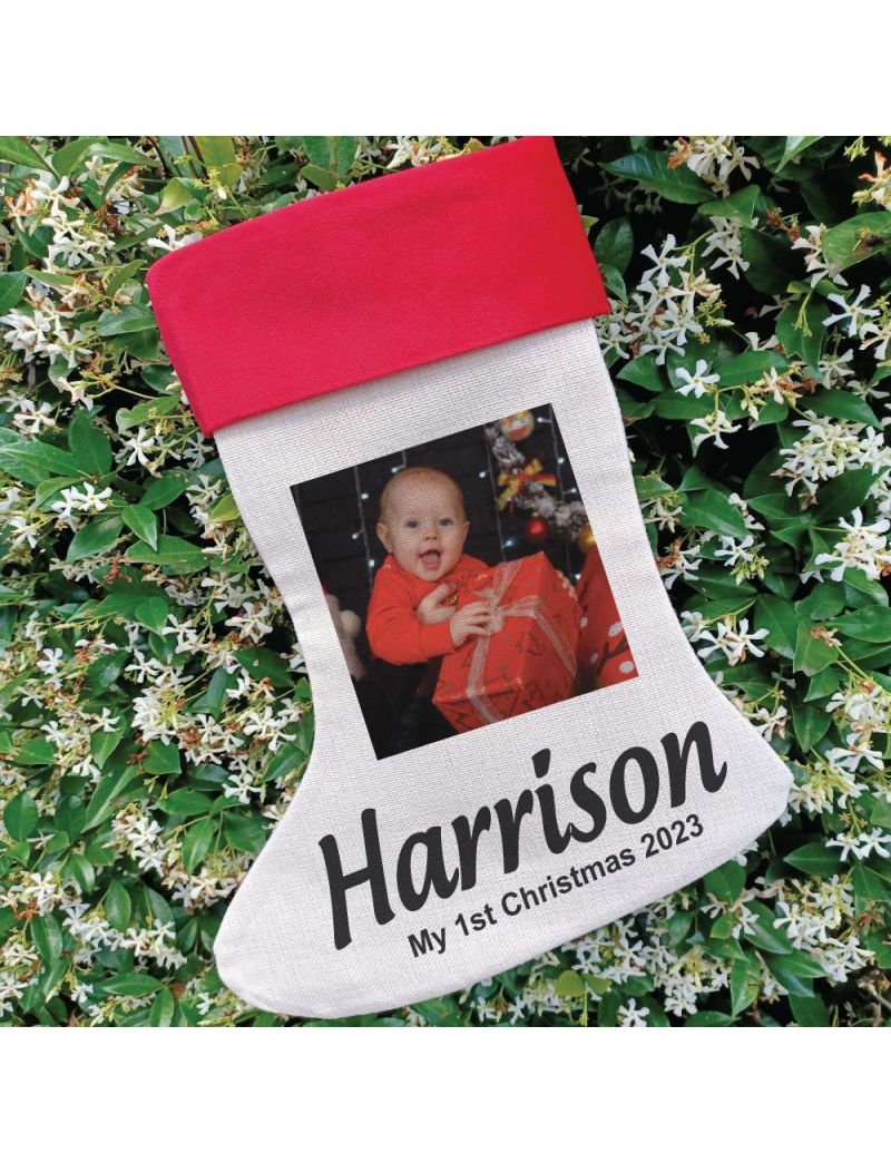 Personalised Christmas Photo Stocking