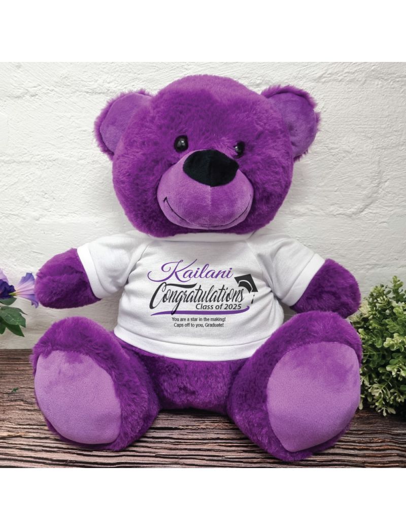 Congratulations Graduation Bear Purple 40cm
