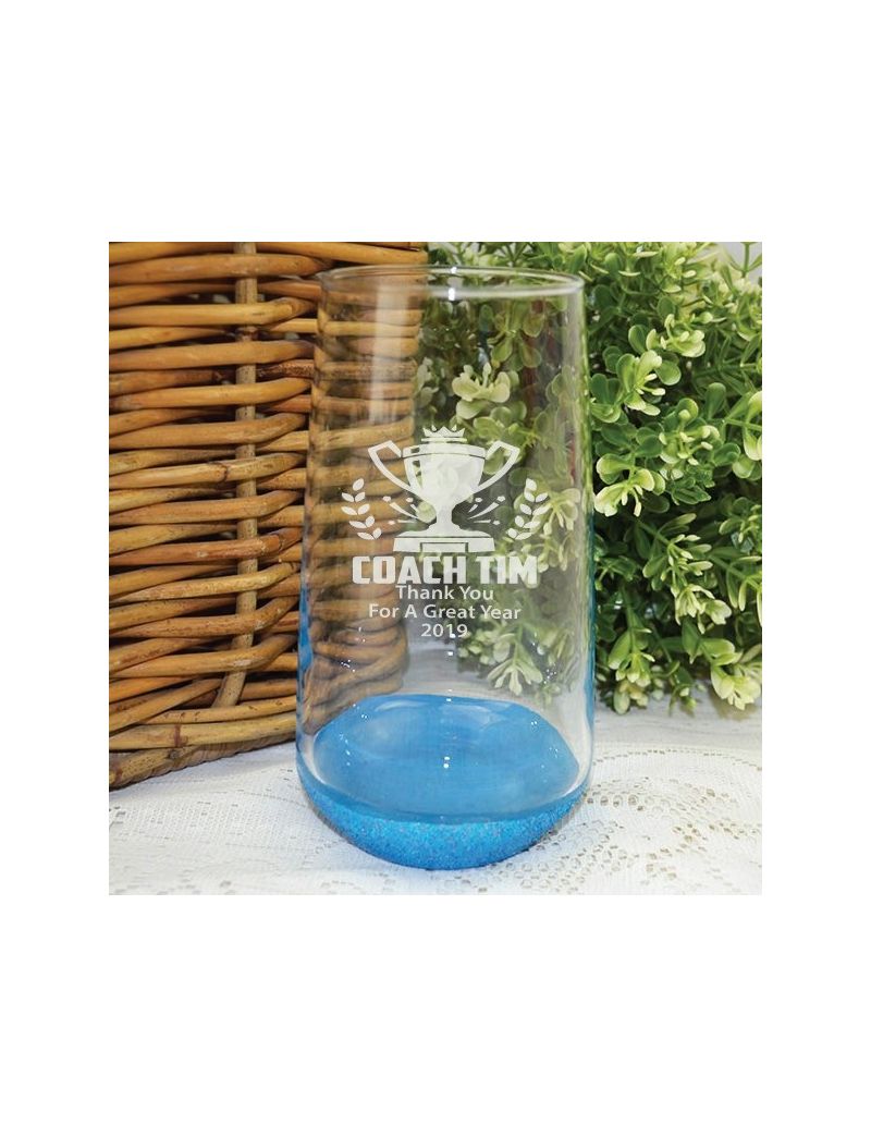 Coach Engraved Personalised Glass Tumbler 