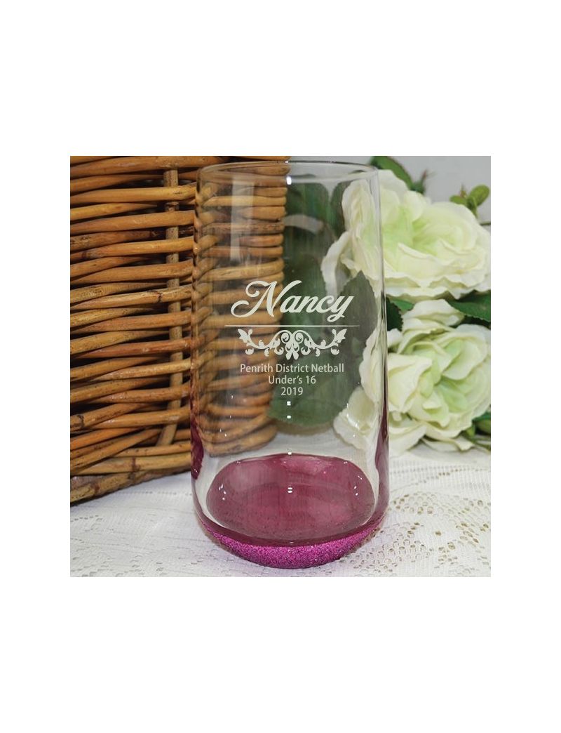 Netball Coach Engraved Personalised Glass Tumbler 