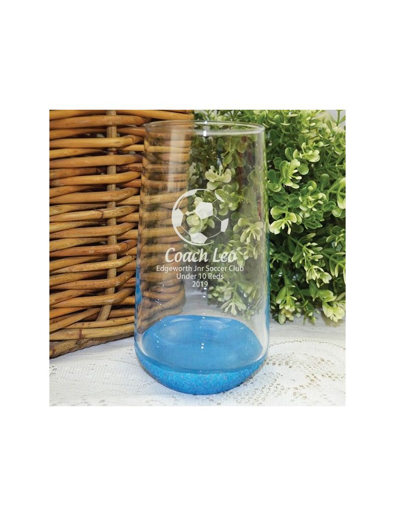 Soccer Coach Engraved Personalised Glass Tumbler 