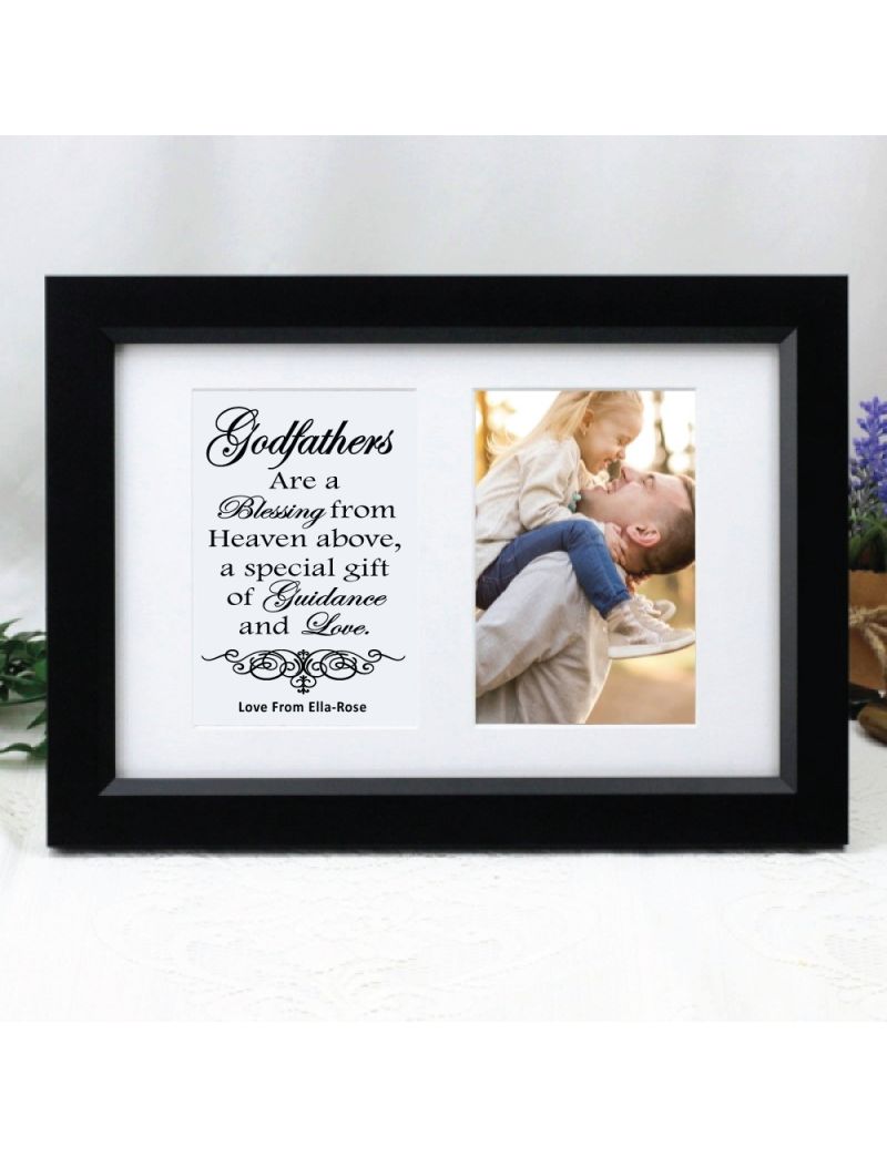 Godfather Photo Frame Typography Print 4x6 Black