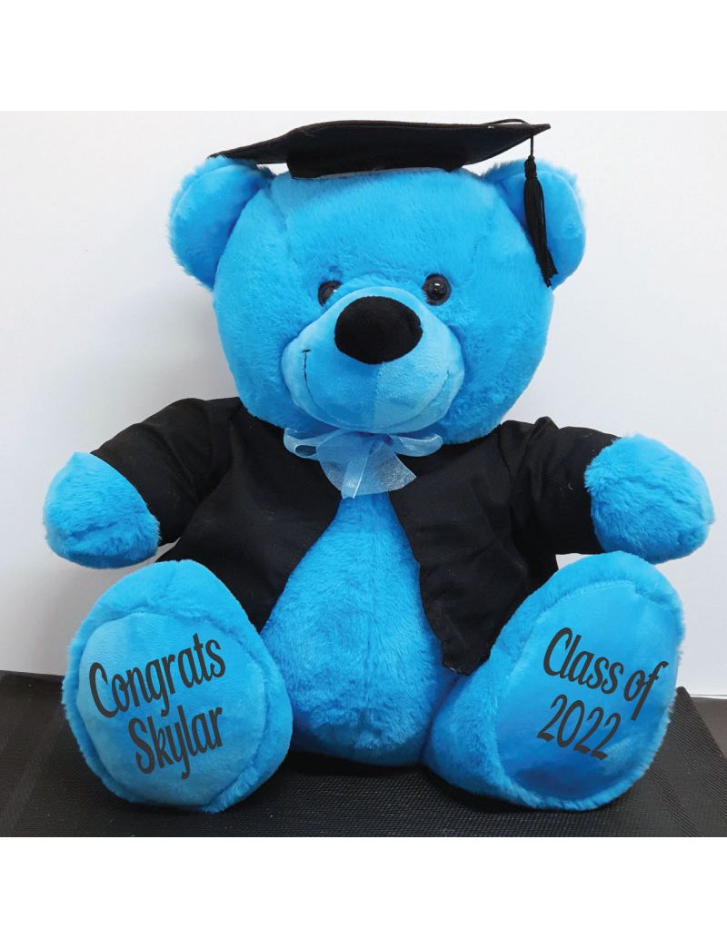 Personalised Graduation Bear with CapeBlue 40cm 