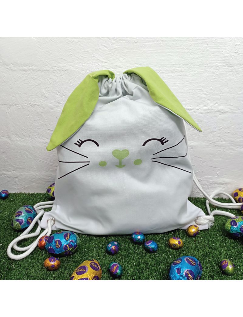 Easter Bunny Hunt Bag PJ Backpack- Green