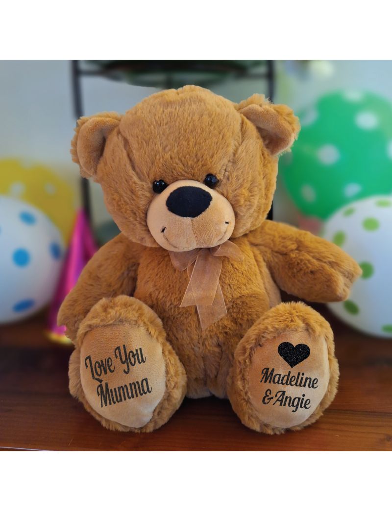 Love Mum Personalised Bear 30cm Brown