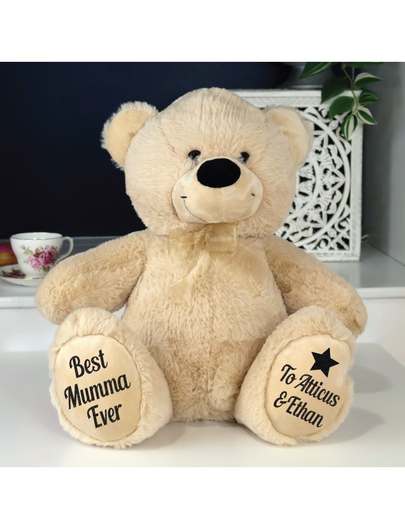 Mum Personalised Bear 40cm Cream Plush