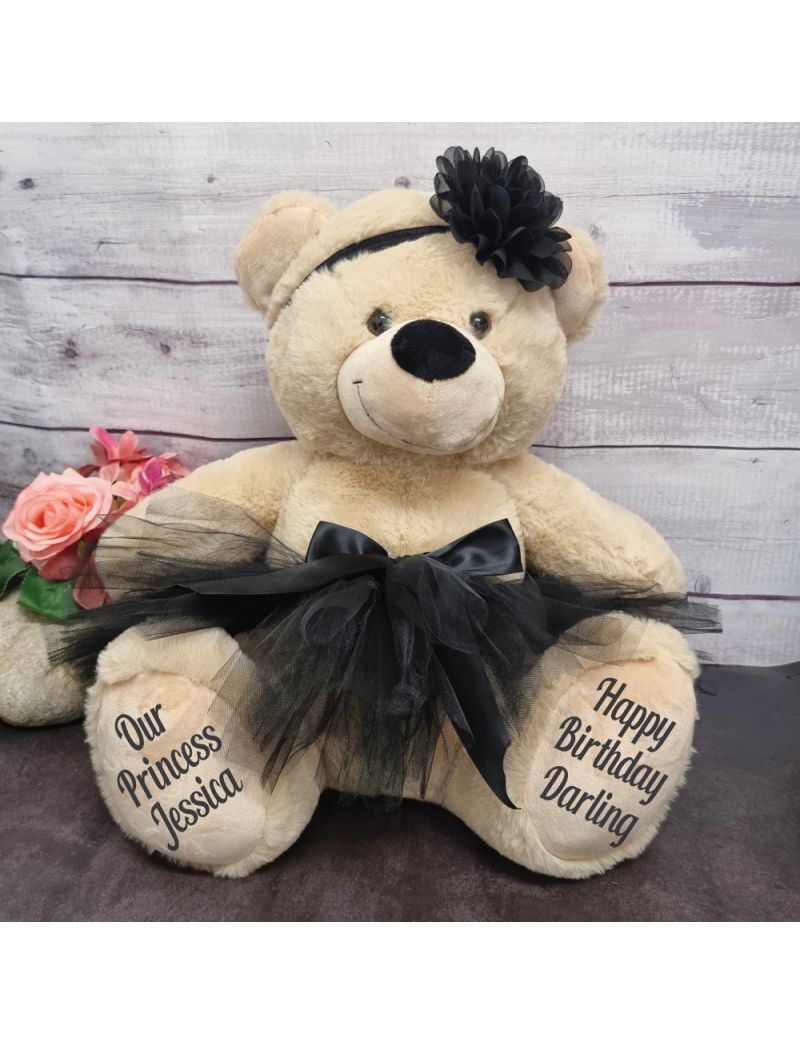 1st Birthday Ballerina Teddy Bear 40cm Plush Cream