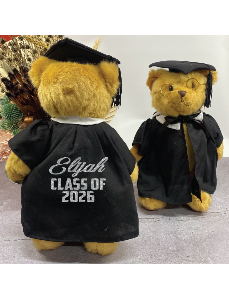 Graduation Bear with Cape Jointed 36cm
