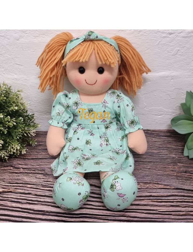 Nora Personalised Girl Rag Doll 35cm