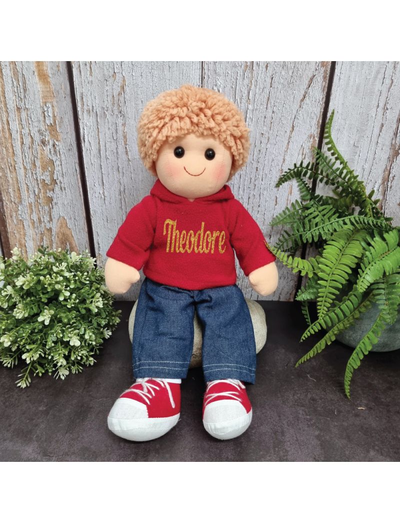Elliot Personalised Boy Rag Doll 35cm