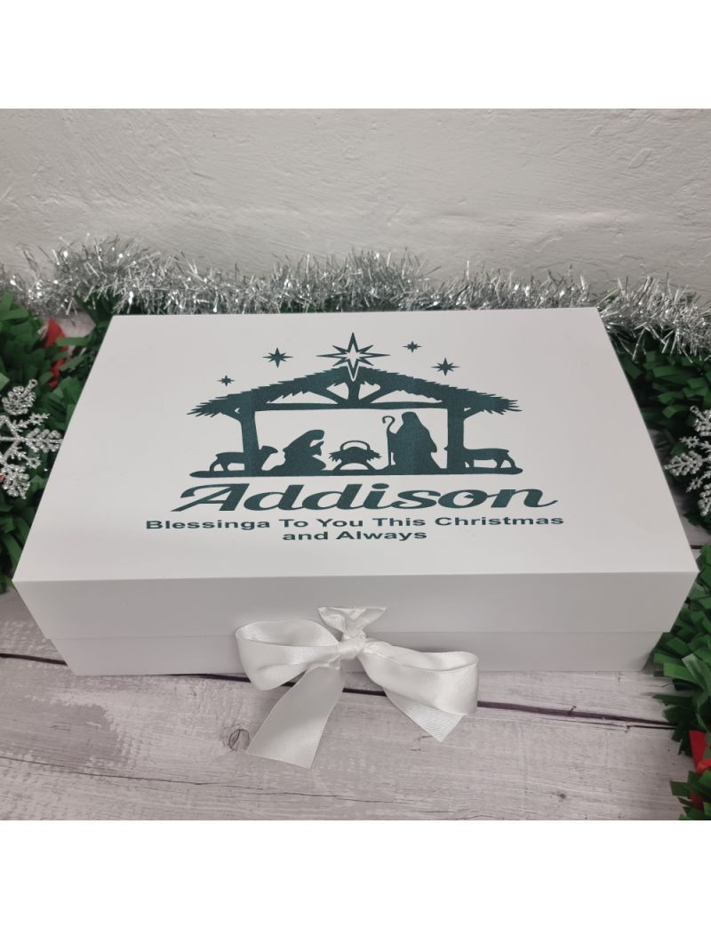 Personalised Christmas Box Nativity
