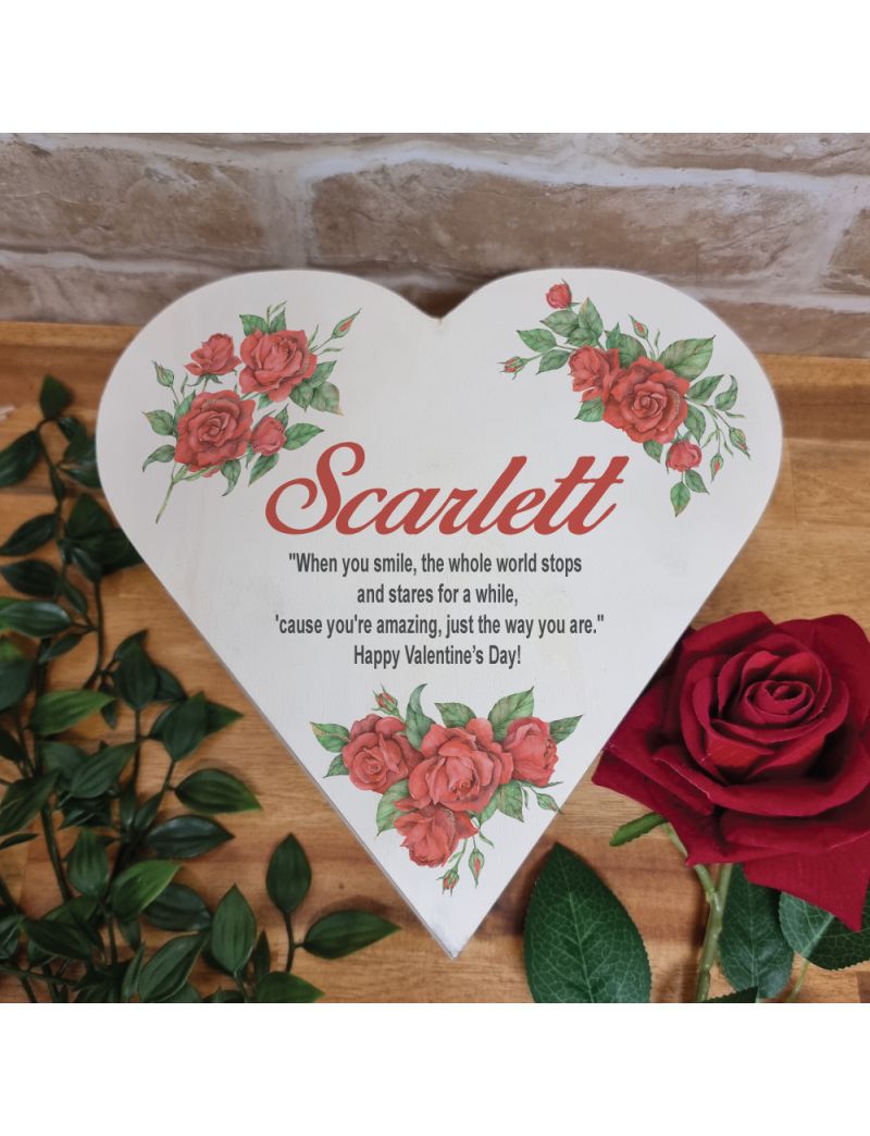 Valentines Day Heart Gift Box Red Rose