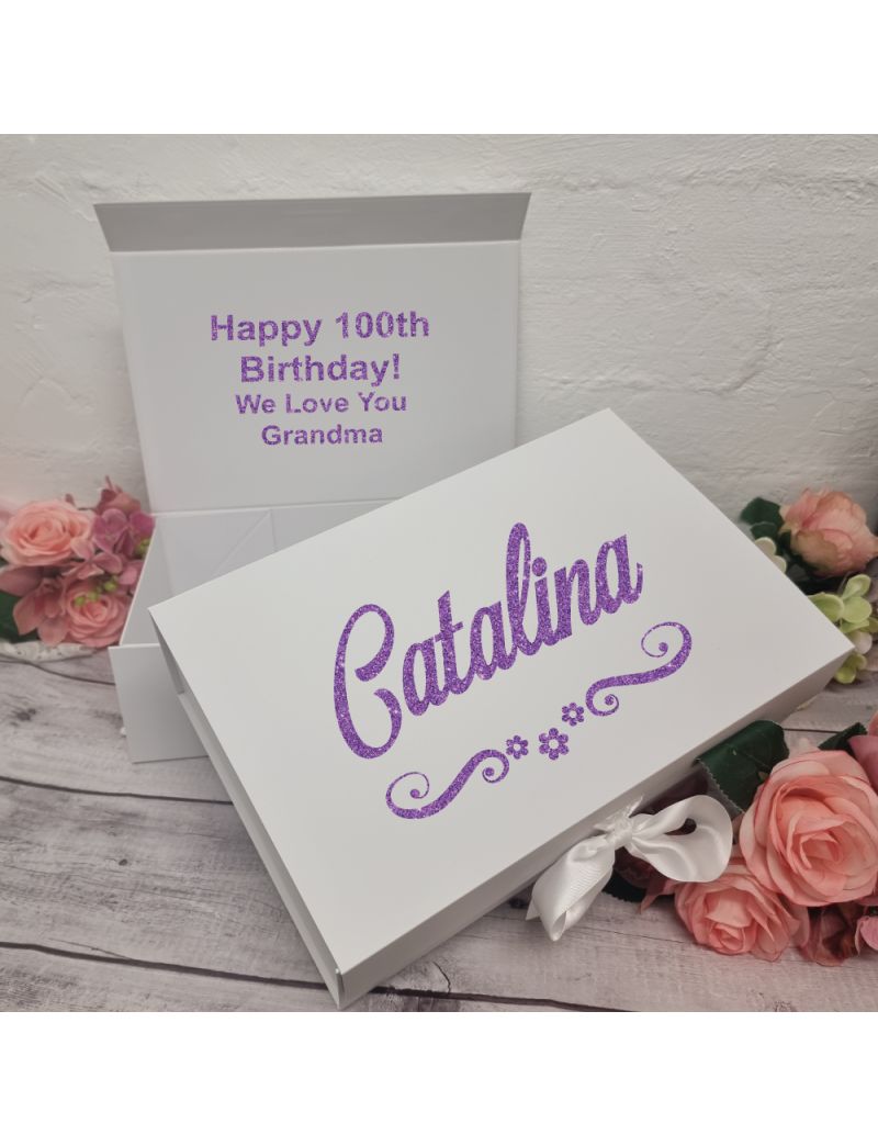 Personalised 100th Birthday Gift Box