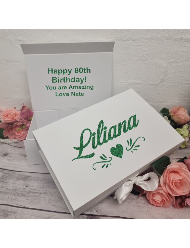 Personalised 80th Birthday Gift Box