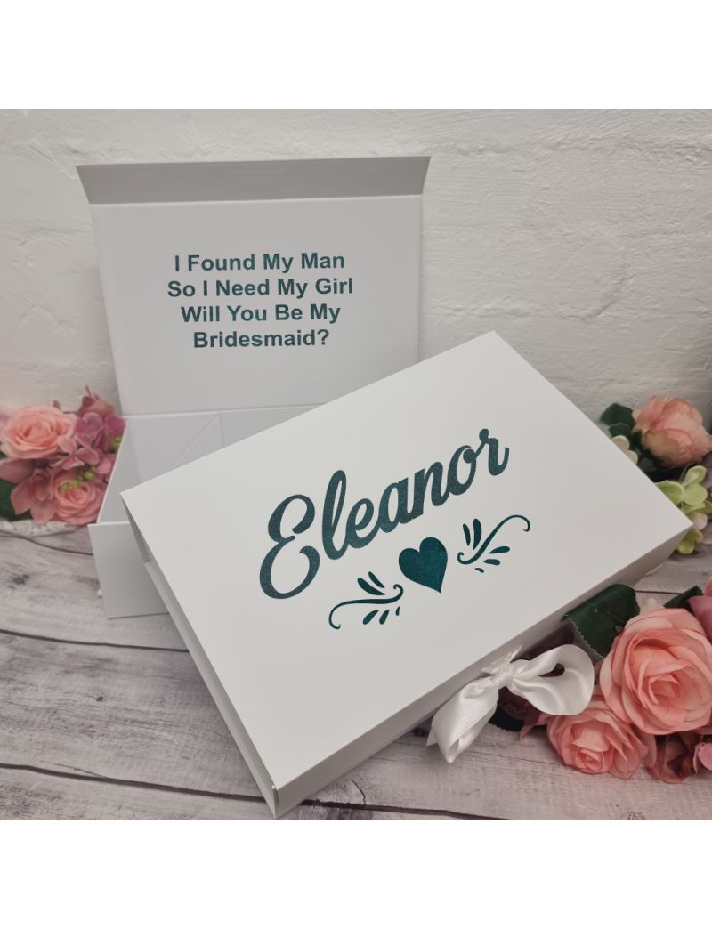 Personalised Bridesmaid Keepsake Gift Box