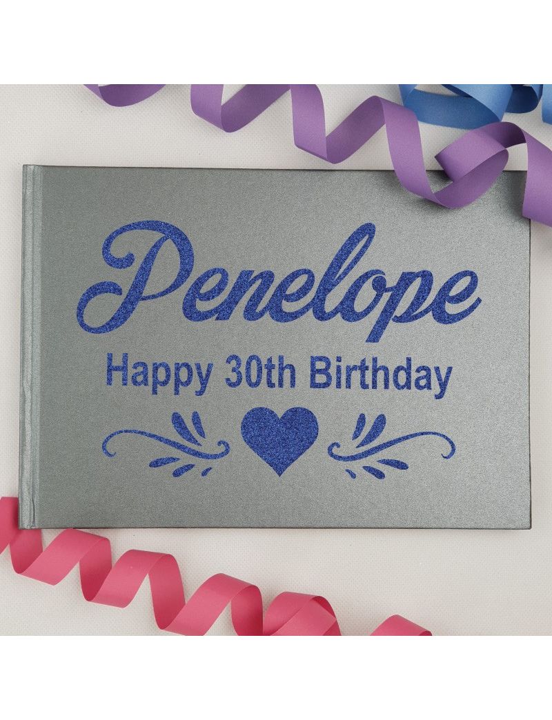 18th Birthday Guest Book Keepsake Album - A5 Black