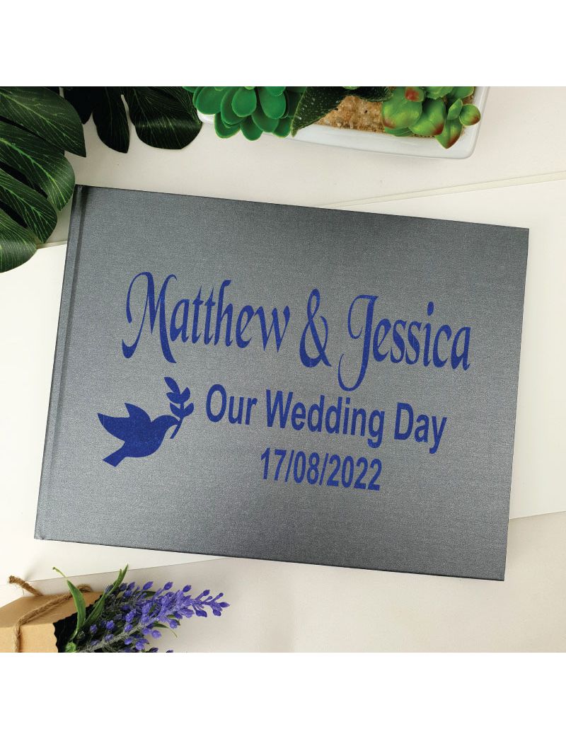 Wedding Guest Book Keepsake Album - Black A5