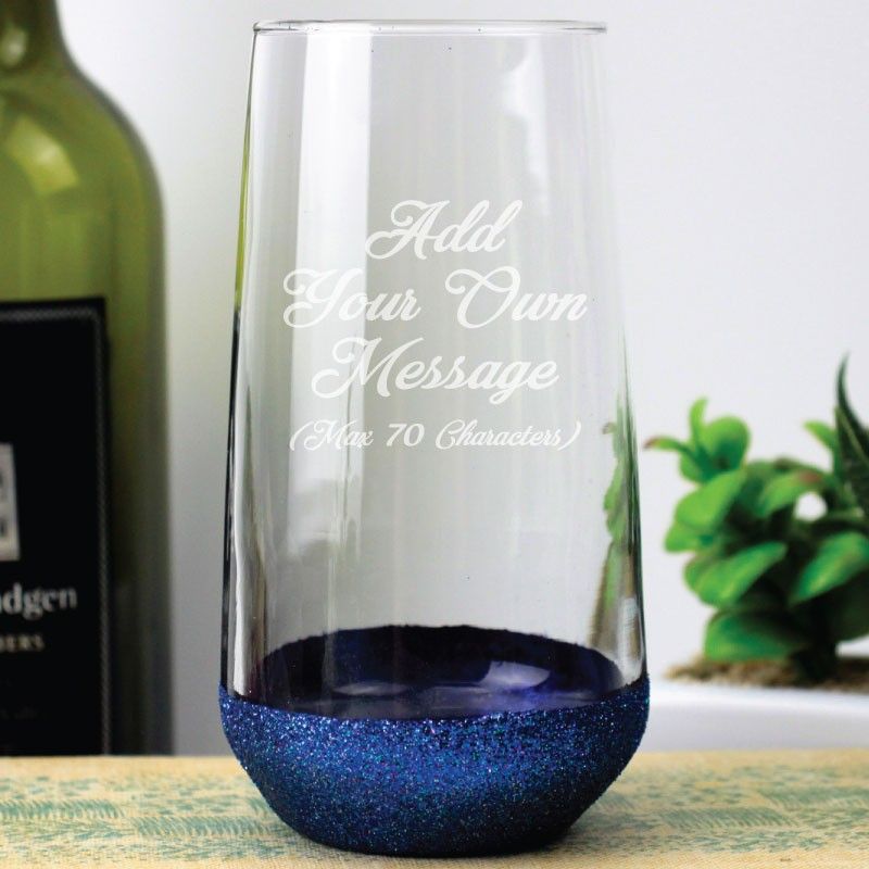 Custom Engrave Glass Tumbler - Your Design