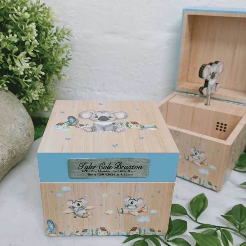Personalised Koala Baby Music Box
