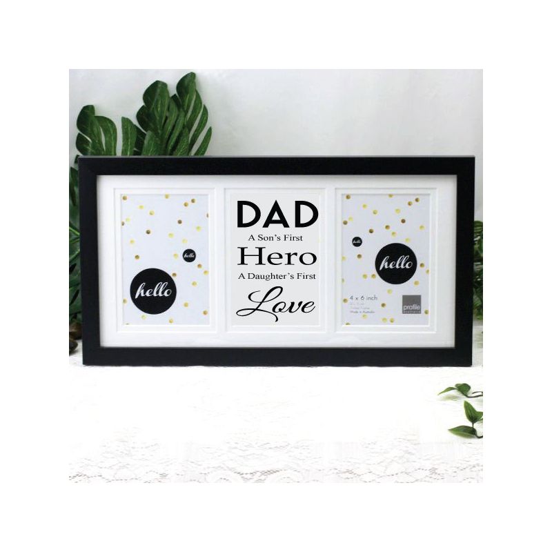 Dad Black Gallery Collage Frame - First Love