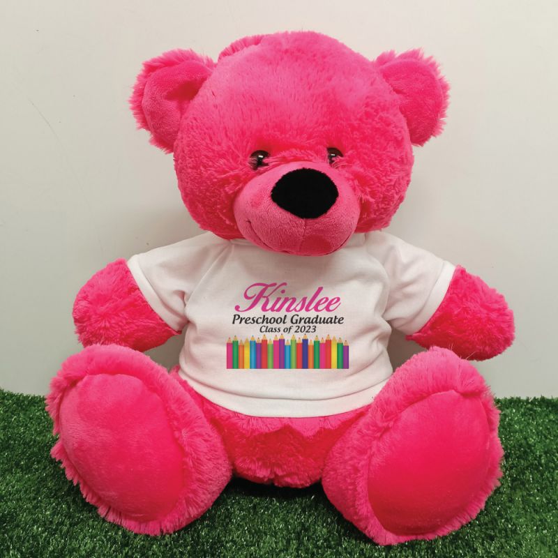 PreSchool Graduation Pink Bear 40cm