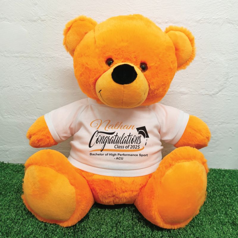 Congratulations Graduation Bear Orange 40cm