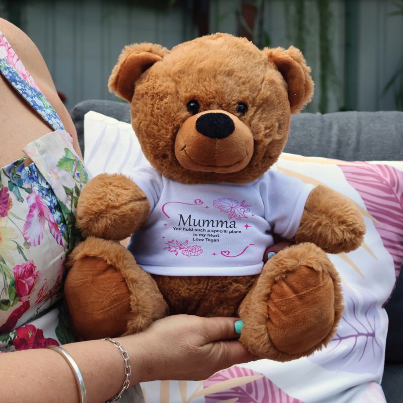Personalised Mum Bear 30cm Plush Brown