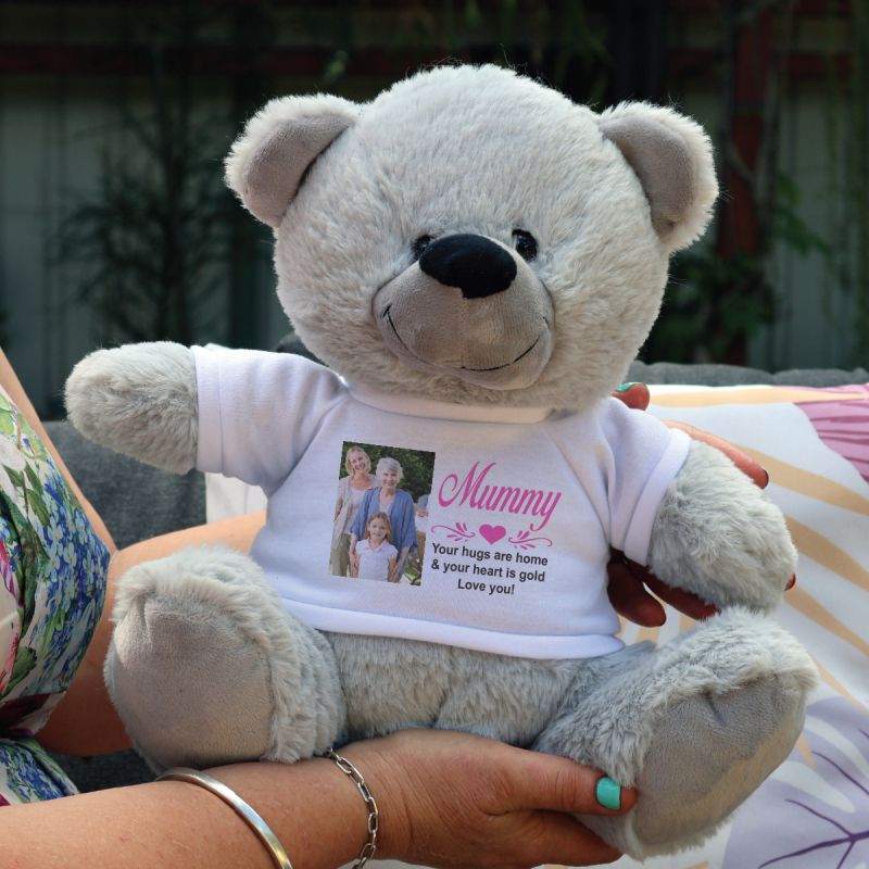 Mum Photo Bear Grey 30cm