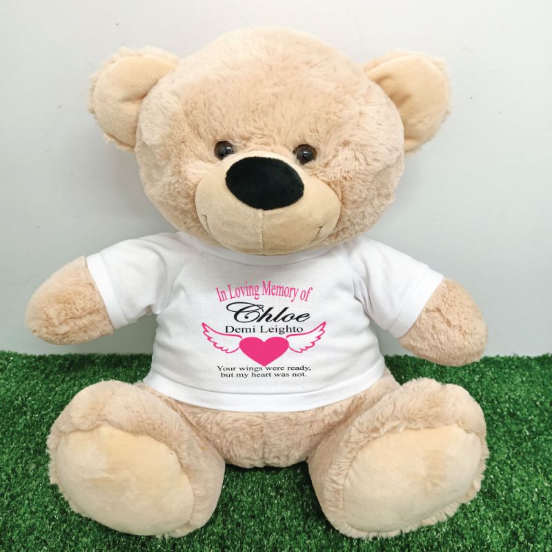 In Loving Memory Teddy Bear 40cm Cream