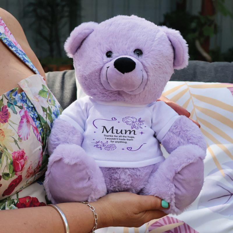 Personalised Mum Bear 30cm Lavender Plush