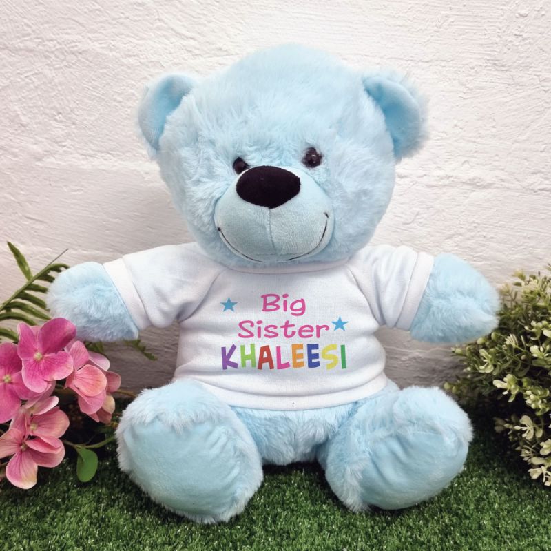 Big Sister Teddy Bear Light Blue 30cm