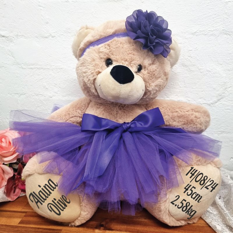 Baby Ballerina Teddy Bear 40cm Plush Cream