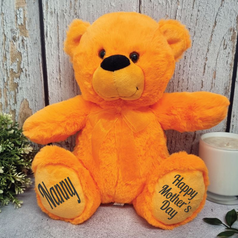 Nana Teddy Bear Orange Plush 30cm