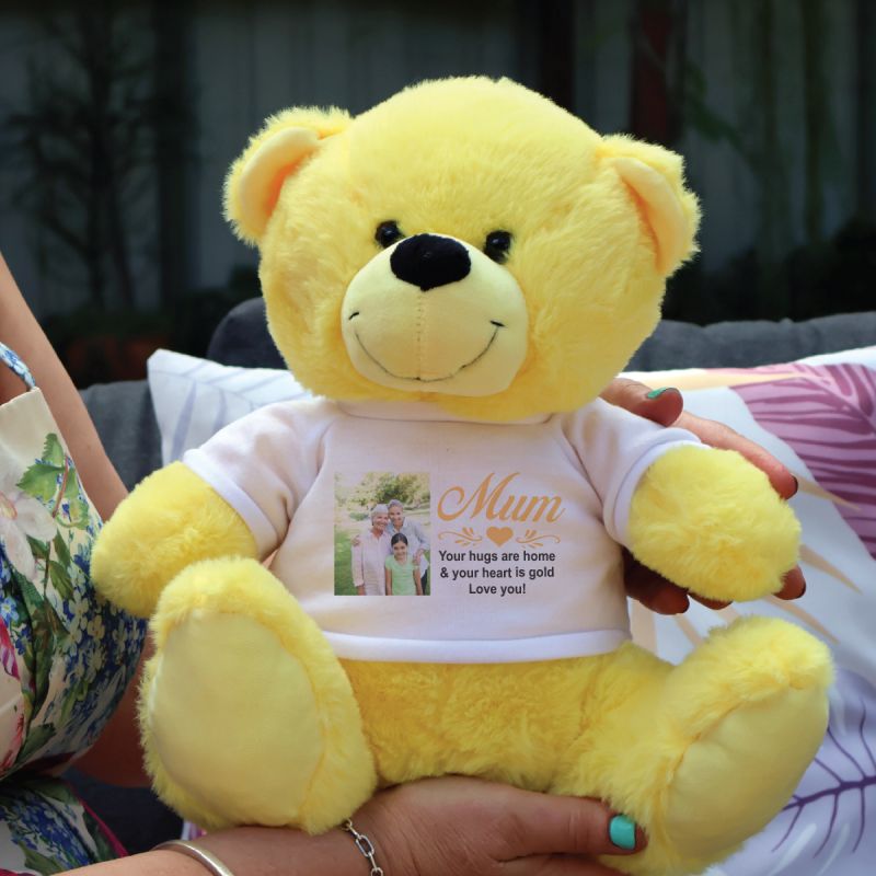 Mum Photo Bear Yellow 30cm