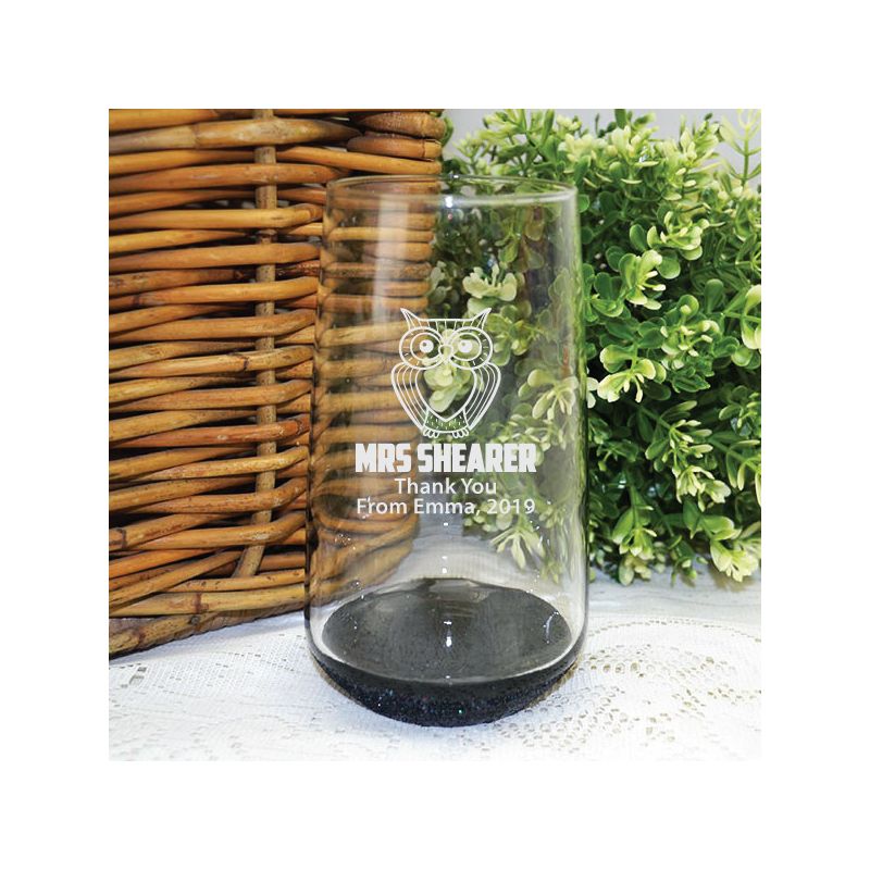Teacher Engraved Personalised Glass Tumbler 400ml