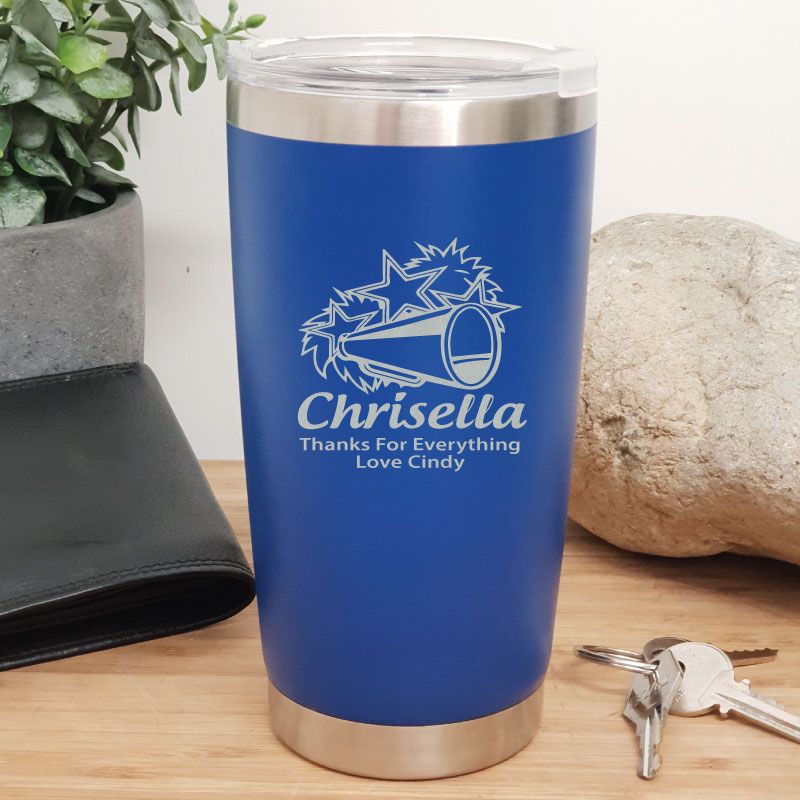 Cheerleading Coach Insulated Travel Mug 600ml Dark Blue