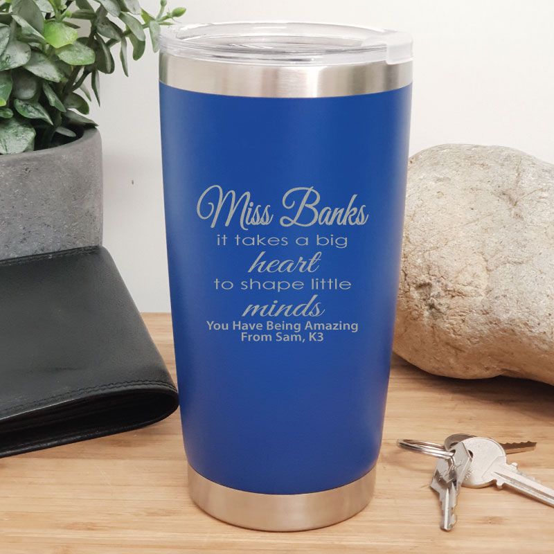 Teacher Insulated Travel Mug 600ml Dark Blue - Minds