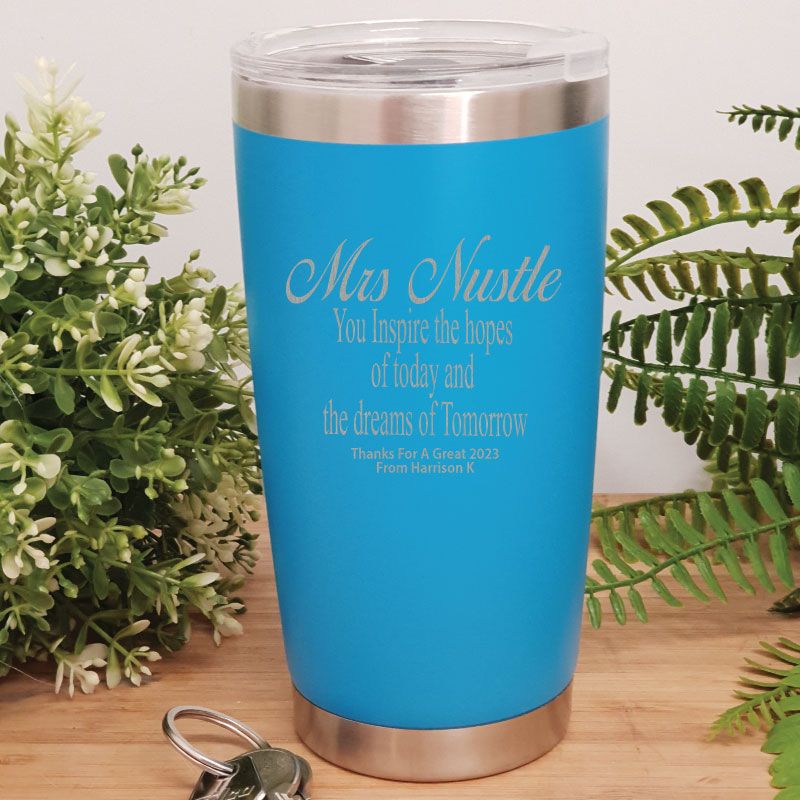 Teacher Insulated Travel Mug 600ml Blue - Dreams