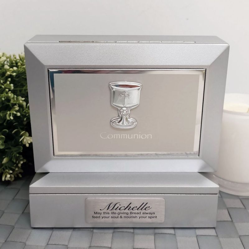 Personalised Communion Memories Photo Box