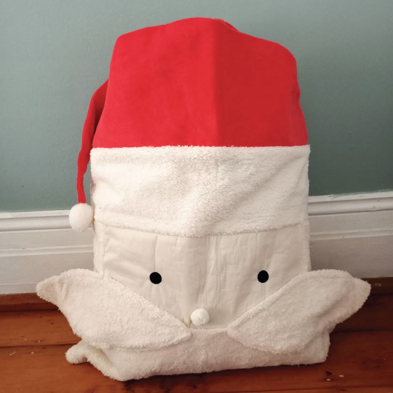 Santa Face Christmas Sack Plush 70x50