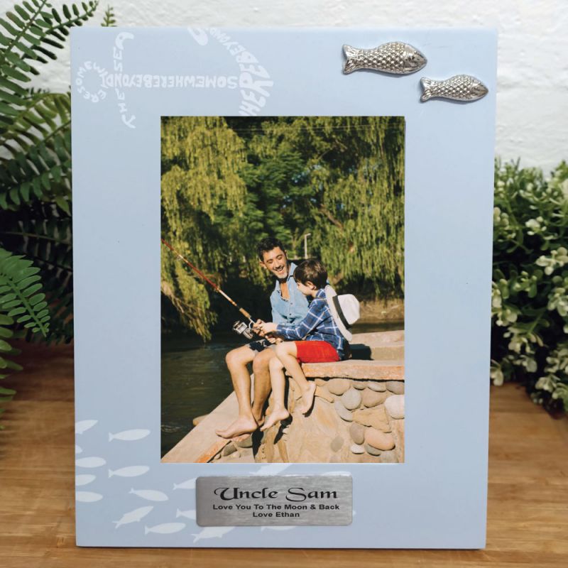 Personalised Uncle Fishing Frame 6x4