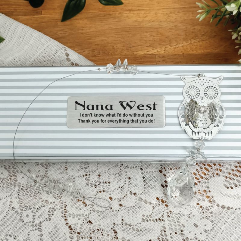 Personalised Nana Suncatcher- Owl