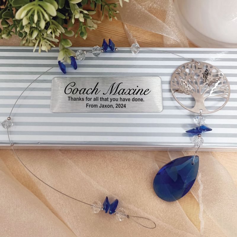 Coach Tree of Life Suncatcher- Blue