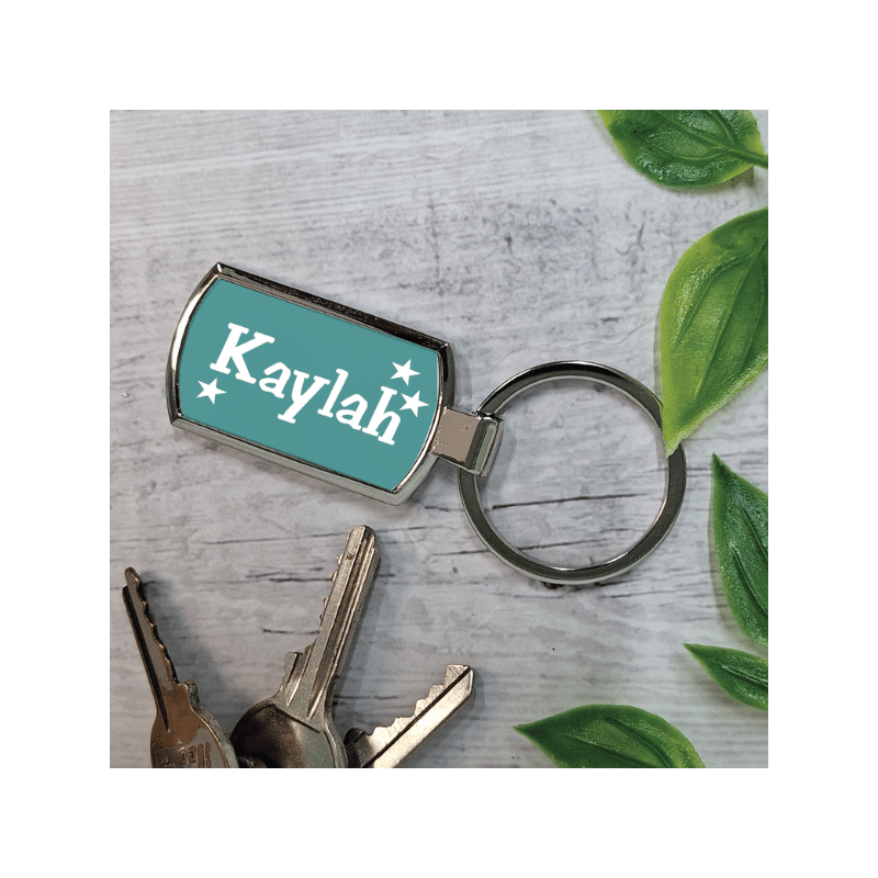 Personalised Keyring - Any Name - Colour