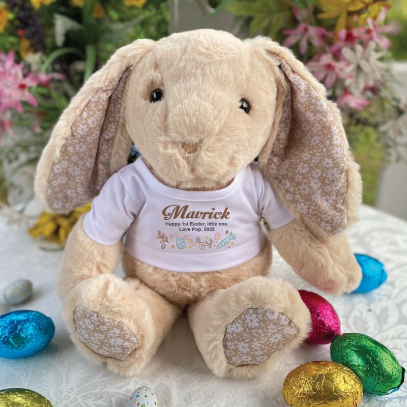 Easter Bunny Rabbit Breeze Beige Flourish Design