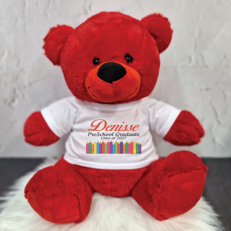 PreSchool Graduation Red Bear 40cm