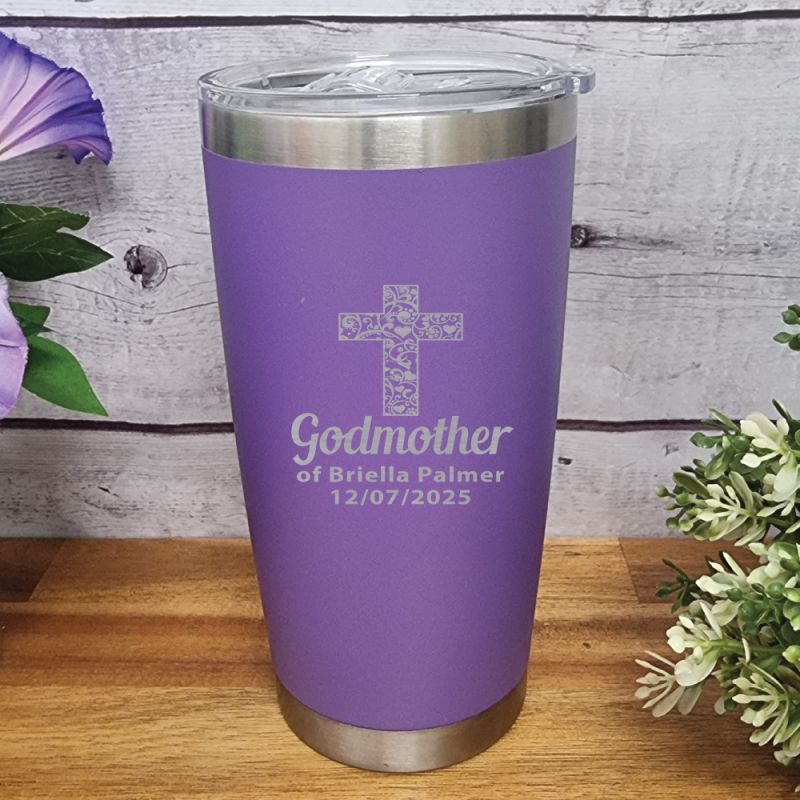 Godmother Insulated Travel Mug 600ml Purple