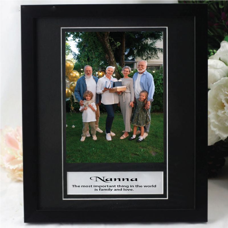 Personalised Photo Frame 6x8 Black
